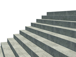 Digital png illustration of concrete stairs on transparent background