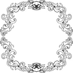 Frame ornament vintage classic element decoration