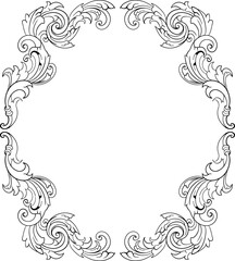 Frame ornament vintage classic element decoration