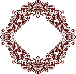 Frame ornament vintage classic element decoration