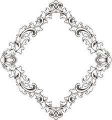 Frame ornament vintage classic element decoration