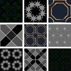 Intricate tile designs wallpaper seamless pattern designs