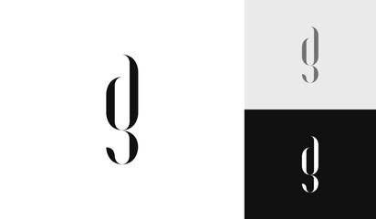 Letter DG initial monogram logo design