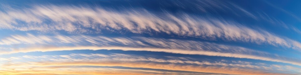 Fototapeta premium panorama sunset sky material