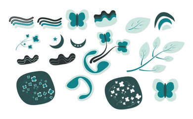 Abstract Elegance: Vector Element Design Delight