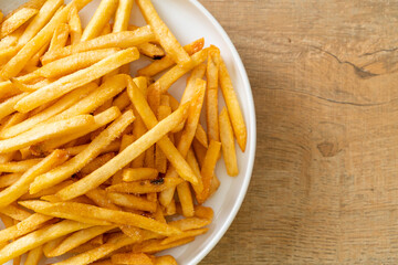 French fries with sour cream and ketchup