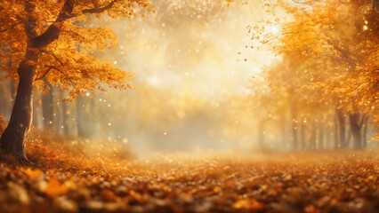 Golden Autumn Scenery