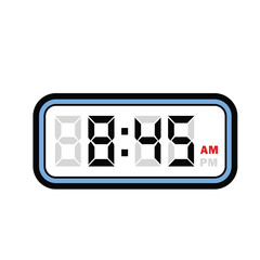 Single Digital Clock Time at 8:45 AM