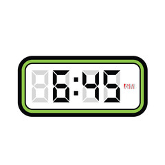 Single Digital Clock Time at 6:45 PM