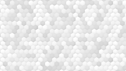 White hexagon abstract background with futuristic pattern digital technology or honeycomb style. Abstract. Embossed Hexagon