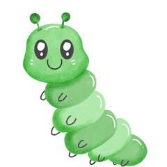 green worm