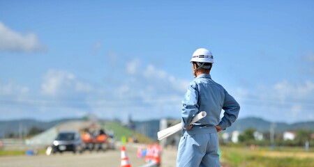 バイパス工事の現場監督
