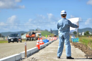 バイパス工事の現場監督