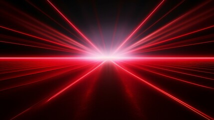 Radiant horizontal light beams, glowing red lines, and laser-like flashes, creating a beautiful and bright glow.