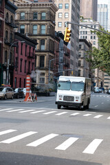 NEW YORK, USA-AUGUST 5, 2023: A Street  in Midtown Manhattan
