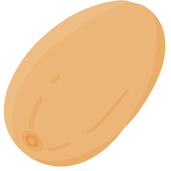 clipart of a minimal kiwi isolate on white background. High quality with 300 dpi 3000*3000 px