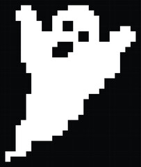 Ghost Pixel art vector image