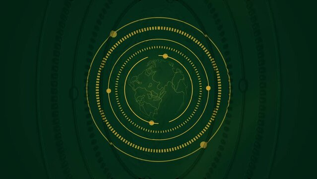 Earth hologram, telecommunications, social networks, satellite connection. International events, technology