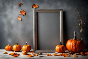 halloween background with pumpkin and pumpkins