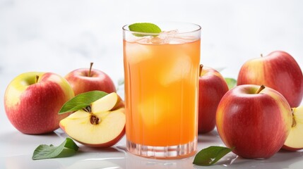 Fresh Apple Juice Photography Isolated Background