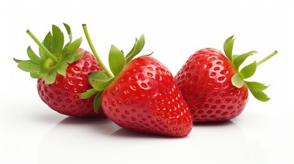 Fresh Strawberry Fruit Photography Isolated Background