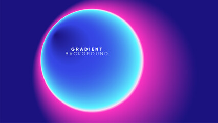 Gradient Circle Abstract Background with Vibrant Blue and Pink Hues. Suitable for Banners, Presentations, Wallpapers, and Web Designs. Vector Illustration.
