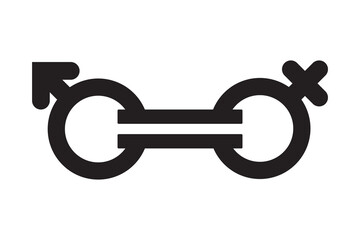 gender equality concept gender symbols 
