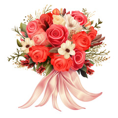 Bouquet flowers of wedding