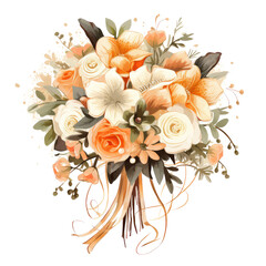 Bouquet flowers of wedding