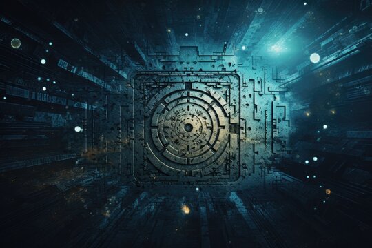 Abstract backgrounds with mysterious signs