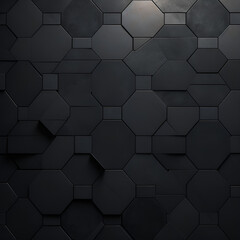 black and white hexagon background