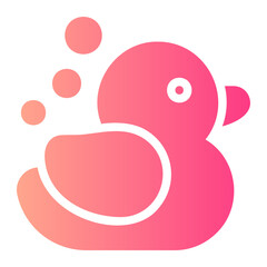 rubber duck gradient icon