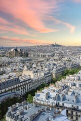 Fototapeta na wymiar Paris, aerial view of the city