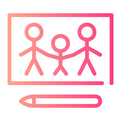 drawing gradient icon