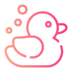 rubber duck gradient icon