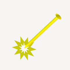 Metal nail vector and Illustration