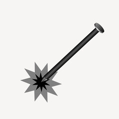 Metal nail vector and Illustration