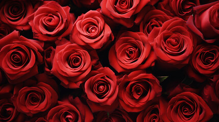 Red Roses. Wedding background. Valentines Day