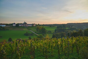 Sunset in Kuks, Czech Republic 