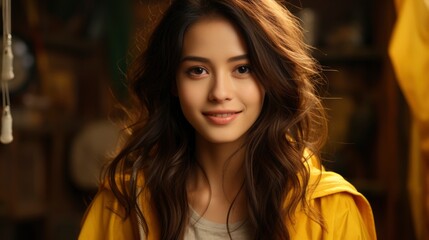 Fototapeta premium Portrait Beautiful Young Asian Woman Smile , Background Images , Hd Wallpapers, Background Image