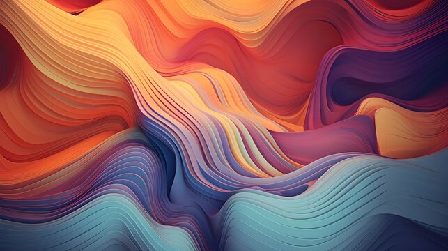 pastal colors abstract art , deskstop wallpaper , speace for copy , Genenrative AI 