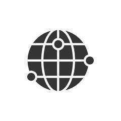 Global business concept on a transparent background
