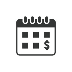 Recurring pay and monthly payment on a transparent background