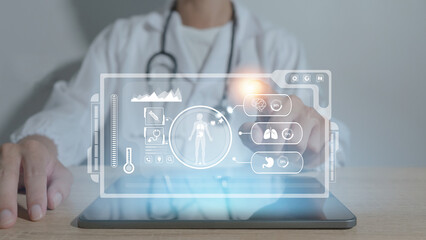 Medical concept using search engine to find treatment information electronic simulation The same goes for the virtual holographic interface.