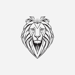 vector illustration lion logo 