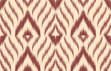 Ethnic abstract ikat art. Aztec ornament print. geometric ethnic pattern seamless  color oriental.  Design for background ,curtain, carpet, wallpaper, clothing, wrapping, Batik, vector illustration.