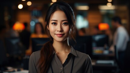 Young Asian Woman Professional Entrepreneur Standing  268C44, Background Images , Hd Wallpapers, Background Image