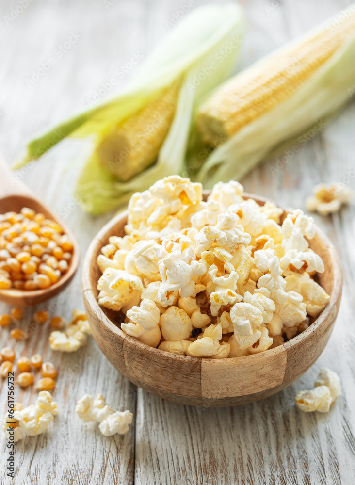 Canvas Prints tasty salted homemade popcorn