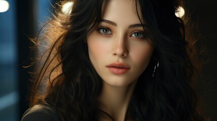 Fototapeta premium Beautiful Woman Face Hand Make Up , Background Images , Hd Wallpapers, Background Image