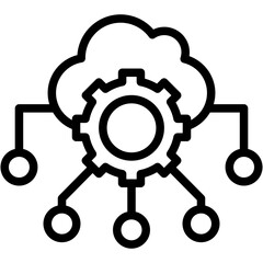 Obraz premium Cloud Computing Icon
